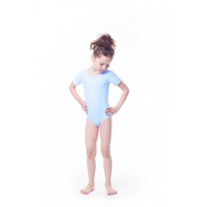 Shepa Gymnastický dres Body lycra (B8) krátký rukáv, 152, světle modrá
