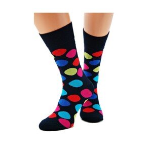 Regina Socks Bamboo 7141 pánské ponožky, 43-46, černá-multicolor