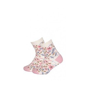 Gatta Cottoline vzorované G44.01N 11-15 let Dívčí ponožky, 33-35, černá