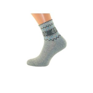 Bratex Women Vzory, polofroté 051 ponožky, 36-38, černá