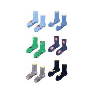 YO! SK-06C ABS vzor Boy A'6 Ponožky, 17-19, mix kolor-mix vzor
