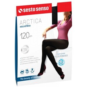 Sesto Senso Arctica XL 120 DEN Punčochové kalhoty, XL, černá