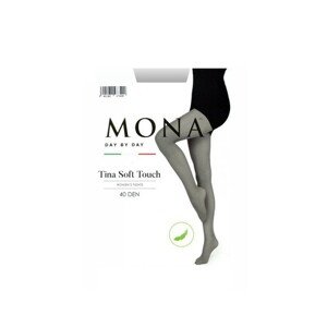 Mona Tina Soft Touch 40 den Punčochové kalhoty, 4-L, graphite