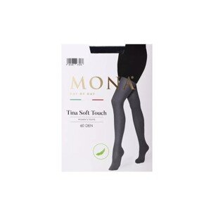 Mona Tina Soft Touch 60 den Punčochové kalhoty, 4-L, black coffee