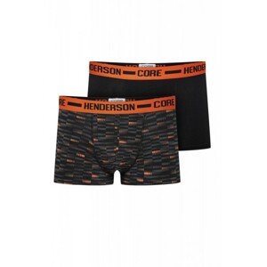 Henderson Ozzy 38288-MLC 2ks Pánské boxerky, XL, grafitově-oranžová