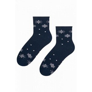 Steven 099 760 sněhová vločka Dámské ponožky, 35/37, modrá