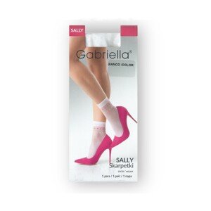 Gabriella 702 sally bianco Dámské ponožky, one size, bílá