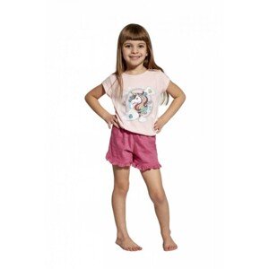Cornette Kids Girl 459/96 Unicorn Dívčí pyžamo, 86-92, růžová