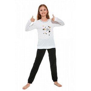 Cornette Star 958/156 Dívčí pyžamo, 122/128, bílá