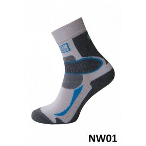 Sesto Senso Nordic Walking model 01 m Ponožky, 36-38, Bílo-šedá