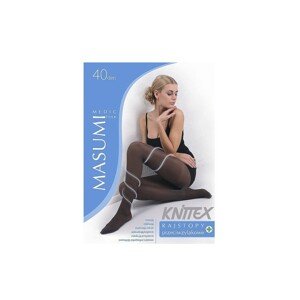 Knittex Masumi 40 den plus punčochové kalhoty, 5-XL, Safari