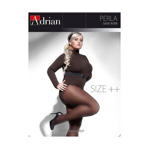 Adrian Perla Size++ 40 den 7XL-8XXL punčochové kalhoty, 8-4XL, nero/černá