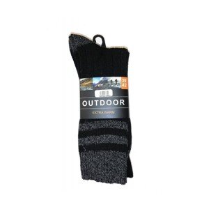 WiK Outdoor Extrawarm 21140 A'3 pánské ponožky, 43-46, černá-grafitová