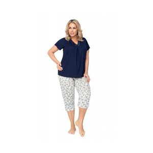 Donna Aria 3/4 plus size Dámské pyžamo, 50/5XL,