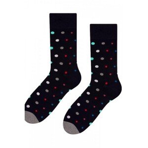 More Mix Dots 139-051 tmavě modré Pánské ponožky, 39/42, ciemny granat