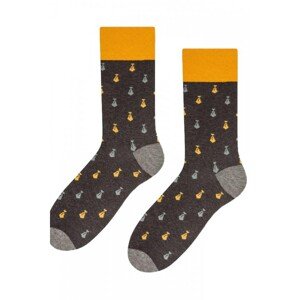More Ties 051-136 tmavě šedé Pánské ponožky, 39/42, tmavá šedá