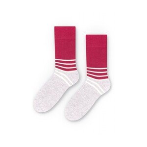 More 078 173 Two colours šedé/bordové Dámské ponožky, 35/37, Mix