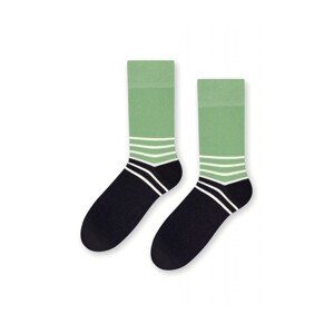 More 079 266 Two colorus zelené/černé Pánské ponožky, 43/46, Mix