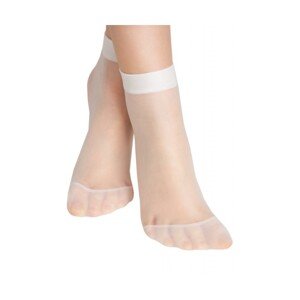 Noviti Julia SM 003 G 01 2-pak bílé Dívčí ponožky, one size, bílá