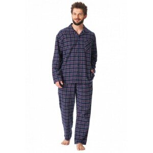 Key MNS 414 B23 Pánské pyžamo, M, modrá-kratka