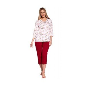 Cornette Adele 481/360 plus Dámské pyžamo, 3XL, růžová