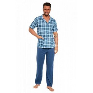 Cornette 318/48 3XL-5XL Pánské pyžamo, 3XL, modrá
