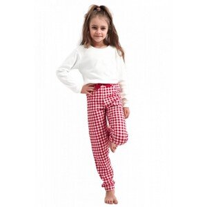 Sensis Perfect Kids Girls 110-116 Dívčí pyžamo, 122-128, śmietanowy