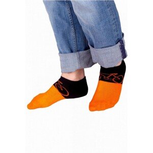 YO! SKS-0012C Frotte Silikon 31-42 Kotníkové ponožky, 39-42, mix kolor-mix vzor