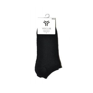 YO! SKS-0013U Froté Silikon 31-42 Kotníkové ponožky, 31-34, černá
