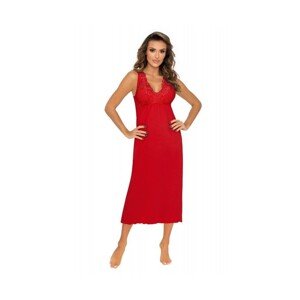 Donna Kristina dlouhá červená Noční košilka, 42/XL,