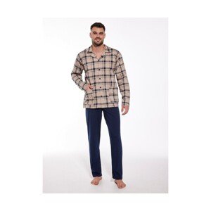 Cornette 114/67 Pánské pyžamo, XL, béžová