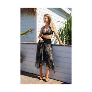 Etna Barbados barva 704 Plážové šaty, 40/42, Czarny ze wzorem