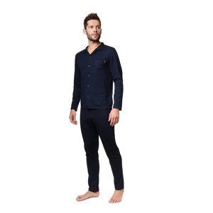 Pánské pyžamo Henderson 39244-59X XL Tm. modrá