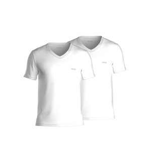 Pánské tričko BOSS 50475295 2 pack L Bílá