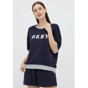 Dámské pyžamo DKNY YI3919259 L Tm. modrá