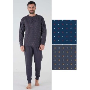 Pánské pyžamo Karelpiu KF5112 4XL Modrá