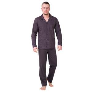 Pánské pyžamo Roger 576 HOTBERG braz (hnědá) XL