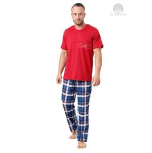 Pánské pyžamo Ikar 806 M-MAX červená M
