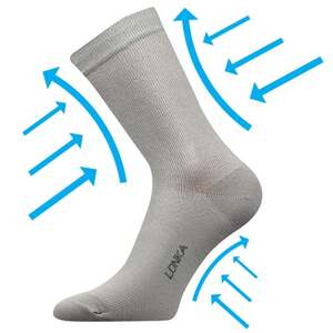 Kompresní ponožky KOOPER světle šedá 35-38 (23-25)