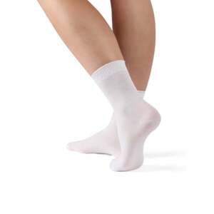 Bavlněné ponožky POHODA bílá 111 27 (41)
