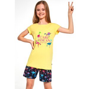 Dívčí pyžamo Cornette Caribbean Young Girl Žlutá 98-104