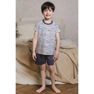 Chlapecké pyžamo Italian Fashion Korfu Tmavěmodrá-bílá 12 let