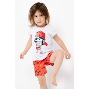 Dívčí pyžamo Italian Fashion Marina Šedo-červená 4 roky