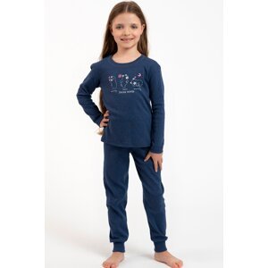 Dívčí pyžamo Italian Fashion Lita - bavlna Tmavě modrá 12 let