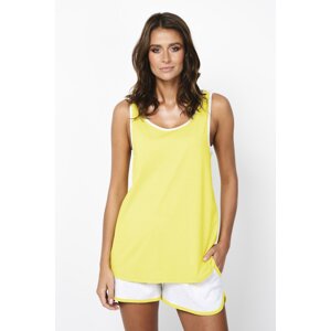 Dámské pyžamo Italian Fashion Ossa - široká ramínka Žlutá M