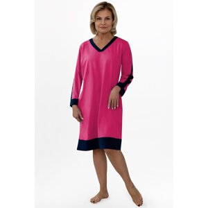Noční košile Martel Olivie - bavlna Tmavě růžová L