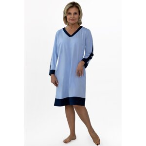 Noční košile Martel Olivie - bavlna Světle modrá XL