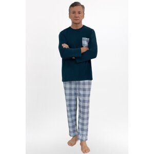 Pánské pyžamo Martel Ignác - bavlna Mořská zeleň 3XL