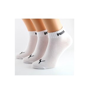 3 PACK Unisex ponožky PUMA 887498 BQ Bílá 35-38