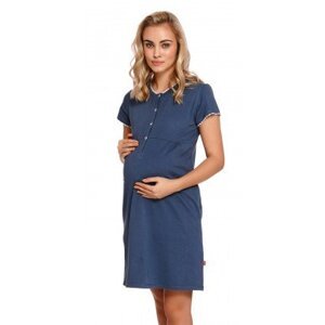 Pyžamové tričko pro těhotné a kojící matky Doctor Nap TCB.4242 Tmavě modrá L